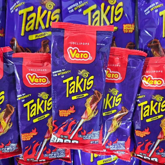 Vero Takis Fuego Single Lollipop