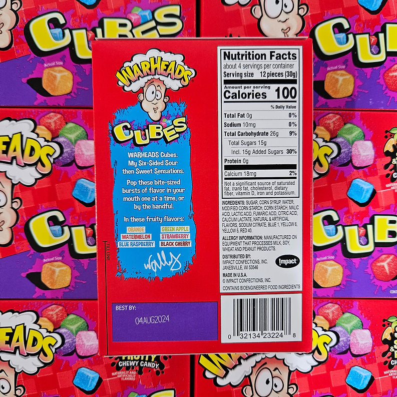 Warheads Cubes 113g